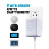 24 Volt Transformer, C Wire Adapter Thermostat, Compatible with Smart Thermostats and Doorbells Power Supply (23ft Cable)
