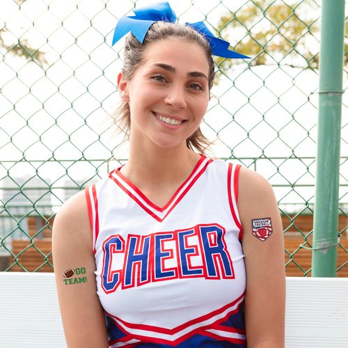 192PCS Football Tattoos Party Favors - Sports Game Day Sticker Touchdown Supplies Decorations