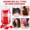 Hair Vitamin Serum Capsule 50 Caps, Hair Treatment Serum, No Rinse with Moroccan Oil Macadamia Oil Avocado Oil, Vitamins A,C,E Pro Vit. B5, Strengthen & Hydrate Hair - For All Hair Types
