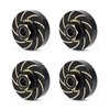 TREAL Brass Extended Wheel Hubs Wheel Spacers Weights +5mm (4p) for FMS FCX24
