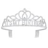 Araluky Birthday Tiara for Women ITS MY BIRTHDAY Crowns for Women Happy Birthday Crown for Girls Birthday Girl Crown Birthday Headband for Women Parties Favors Decorations Gift (Silver)