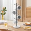 Gypie Marble Mug Holder Tree, 8 Hooks Coffee Cups Stand, New Upgraded Stable Mug Stand for Kitchen Counter Cabinet Cafe Black