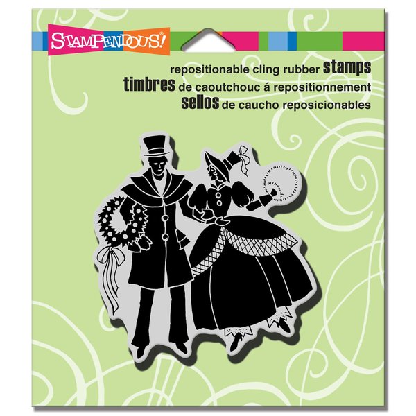 Stampendous Cling Rubber Stamp, Vintage Couple
