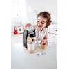 Hape Wooden Black Coffee Maker Kitchen Set with Accessories| Pretend Play Toy Set for Kids Ages 3 Years and Up