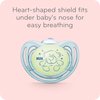 NUK Airflow Orthodontic Pacifier, Girl, 6-18 Months, 2 Count (Pack of 1)