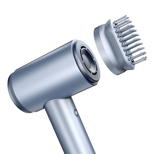 SKYMOON Hair Dryer Comb Attachment, Magnetic Hairdryer Nozzle for Detangling, Lengthening Textured Hair and Efficient Styling, Blue