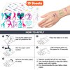 115 PCS Gymnastics Gymnast Gymnastic Temporary Tattoos Birthday Themed Party Decorations Favors Supplies Decor Cute Dance Cheerleader Stickers Gifts for Kids Boys Girls Carnival Christmas Class Prizes