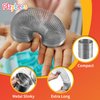 Playbees Metal Coil Spring Walking Toys 2" - Set of 4 - Ideal for Kids Teens & Adults Novelty Prize Party Favor Great for Classroom Games Travel Activities Slinky Toy for Fun Deter Squirrel and Pests