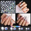 YGDZ Rhinestones, 10000 PCS Nail Rhinestones, Rhinestones for Crafts, Nails, Nail Pearls, Gems Stones with Storage Organizer Box, Resin Flatback Rhinestones Set, Nail Accessories for DIY Nail