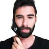 The BEARD BLACK Beard Shaping & Styling Tool with inbuilt Comb for Perfect line up & Edging, use with a Beard Trimmer or Razor to Style Your Beard & Facial Hair, Premium Quality Product (Black)