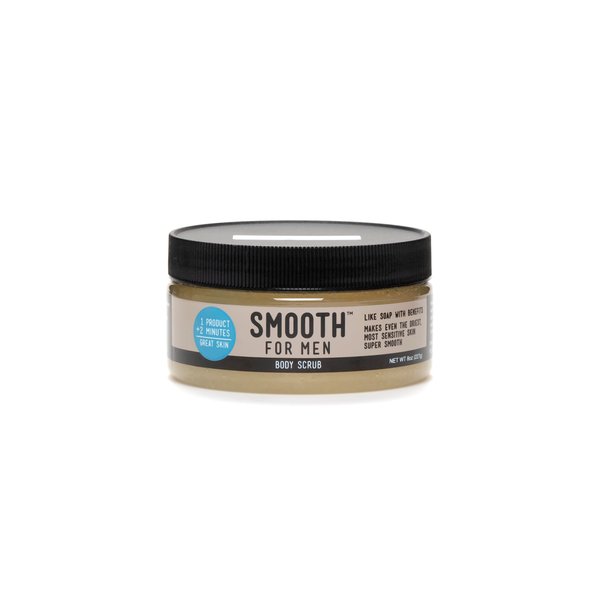 Simple Sugars Smooth for Men Vanilla Body with Emu Oil Cleansing Exfoliating Moisturizer - Formulated for Sensitive Skin, Eczema, Dry Skin, Psoriasis, Keratosis Pilaris