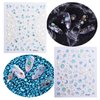Luxury Nail Stickers Set--10 Sheets Colorful Nail Art Stickers in Different Crystal Gem Bronzing Shapes,3D Self-Adhesive Nail Decals for Nail Art DIY+1 Pcs Tweezers+1 Pcs Pressing Stick