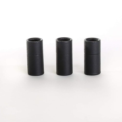 5 mL"Short" Black Kraft Paperboard Lip Balm/Salve/Cosmetic/Lotion Tubes (25)