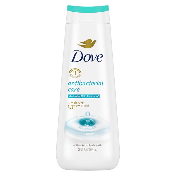 Dove Body Wash Care & Protect Antibacterial For All Skin Types Protects from Dryness 20 oz