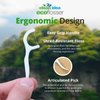 Clean Idea EcoFlosser - Individually Packaged - 180 Picks - Floss Pick - Dental Floss Picks - Plant Based - Floss Stick