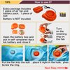 Bnikion Mini Blower Fan for Dinosaur Costume Inflatable Game Clothing Suits Halloween Cosplay Party Supplies, Orange