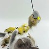 PAKESI 2Pcs Interactive Cat Toy Bird,Cat Toys for Indoor Cats,Natural Feather Design - Engage Your Kitty's Hunting Instincts - Great for Playful Indoor Cats