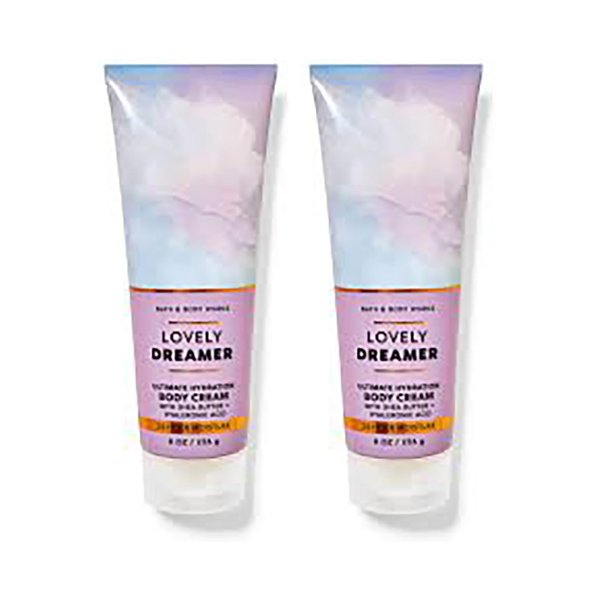 Bath & Body Works Lovely Dreamer Ultra Shea Body Cream, 8oz Each, Pack of 2 (Lovely Dreamer)