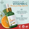 Excellence Unique Vitamin C Serum - Organic Professional Strength for Radiant Skin - Face Brightening and Hydrating Daily Facial Serum