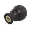 DGBRSM 2pcs Dual -Thread Lamp Finial Oil Rubbed Bronze Steel Ball Knob Lamp Shades Finials Cap Knob Lamp Decoration for Lamp Harp Holder