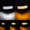 Aexploer Side Tow Mirror Turn Signal LED Lights Compatible with F150 F250 F350 F450 2015-2022 White Daytime Running &Yellow Dynmaic Sequential Blink Turn Marker Lamp (Clear Len)