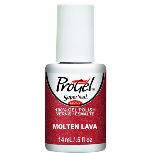 Supernail Progel Nail Lacquer, Molten Lava, 0.5 Fluid Ounce