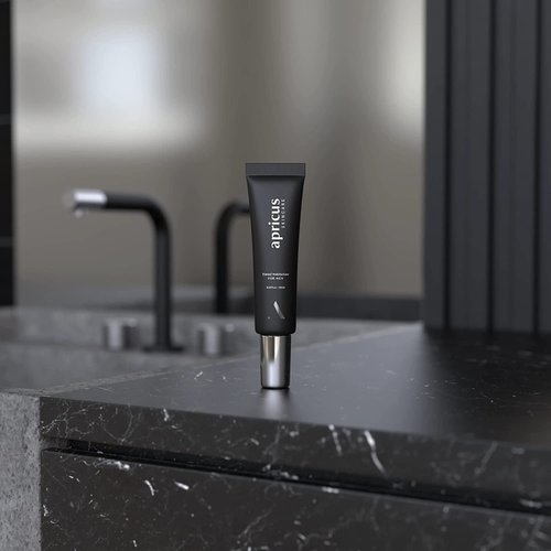 Tinted Moisturizer for Men by Apricus Skincare | Face Moisturizer Anti Aging and Anti-Redness | Dark Spot Concealer Cream and Redness Corrector | Matte Acne Face Moisturizer, 0.67 Oz, (Medium)