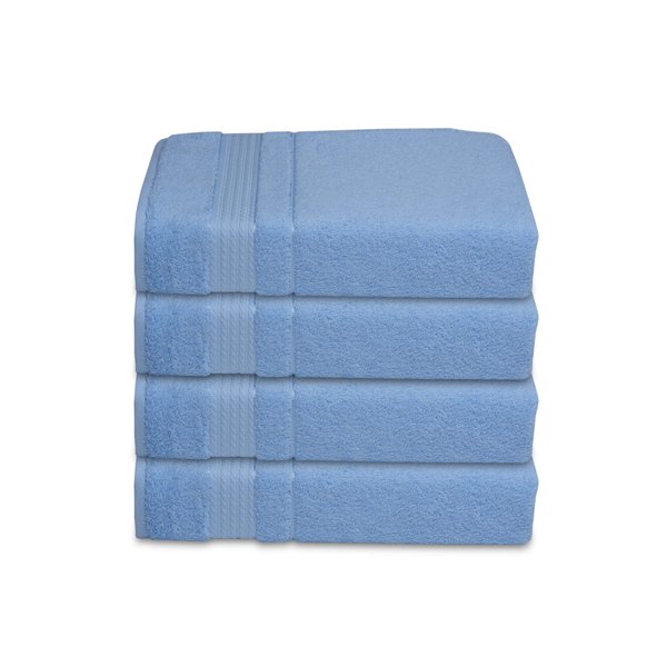 Melissa Linen, 4 Piece Washcloth Set, 100% Turkish Cotton Towels for Body and Face, 12 in x 12 in, Absorbent, Quick Dry, Durable and Soft, Baby Towels, Wash Rags for Kitchen, White