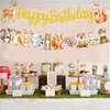 Woodland Animal Birthday Banner 2Pcs Woodland Creatures Banners Forest Animals Cutout Banners Woodland Birthday Party Decorations for kids Woodland Animal Themed Birthday Party Baby Shower Supplies