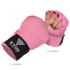 WYOX Boxing Hand Wraps Gel Knuckle Padded Inner Elastic Quick Wraps Fist Protection Boxing Gloves for Women Men Wrist Wrap MMA Muay Thai Training Handwraps (Pink, L-XL)