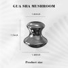 FSwsawX 2PCS Terahertz Mushroom Gua sha Facial Tool,Ice Melting Terahertz Massager for Spa Relaxing Meditation Face Eyes Roller Massage