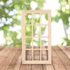 SPYMINNPOO Dollhouse Window, 1:12 Dollhouse Mini Furniture Miniature Model Wooden 12 Pane Blank Window DIY Accessories Sportinggoods Doll Accessories(Plain£©