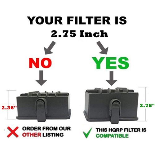 2 Pack Replacement for Shark Rotator NV450 NV451 / Rocket NV472 NV480 NV480 26 NV481 NV482 NV484 Professional Upright Vacuum, Part XHF480 XHF450 (Tall Size 2.75")