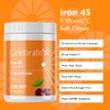 Celebrate Vitamins Bariatric Iron Soft Chew with Vitamin C, 45 mg Iron, Cherry Burst, Bariatric Vitamins for WLS Patients Including Sleeve Gastrectomy and Gastric Bypass Surgery, 90 Count