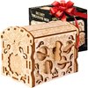 ESC WELT Wooden Secret Treasure Box - Creative Gift Box for Money, Voucher, Gift Cards - 3D Wooden Box Game - Gift Box Riddle Game - Gift Box for Teens and Adults - 3D Wooden Puzzle