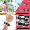 Seajan 110 Pcs Music Party Favors Include Music Notes Silicone Bracelets Musical Note Necklaces Keychains Stickers Badges Organza Gift Bag Fillers for Music Themed Birthday Party Supplies Decorations