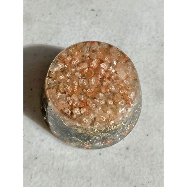 Himalayan Sea Salt Orgone Generator Energy Accumulator 528Hz/7.83Hz/Advance Harmonics Many Beautiful Ingredients and Colors!! (Himalayan Sea Salt)