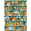 Cobble Hill 1000 Piece Puzzle - The Purrfect Bookshelf - Sample Poster Included