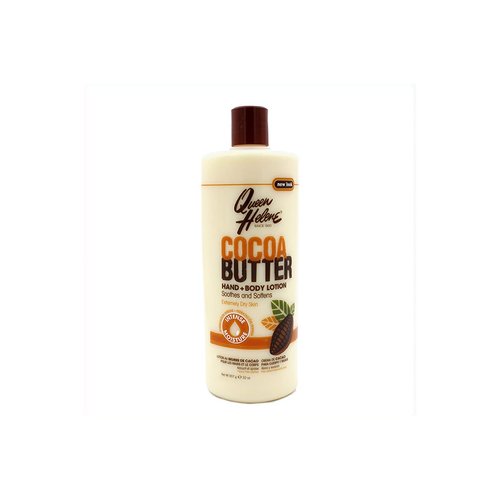 Queen Helene Hand Plus Body Lotion, Cocoa Butter, 32 Fluid Ounce