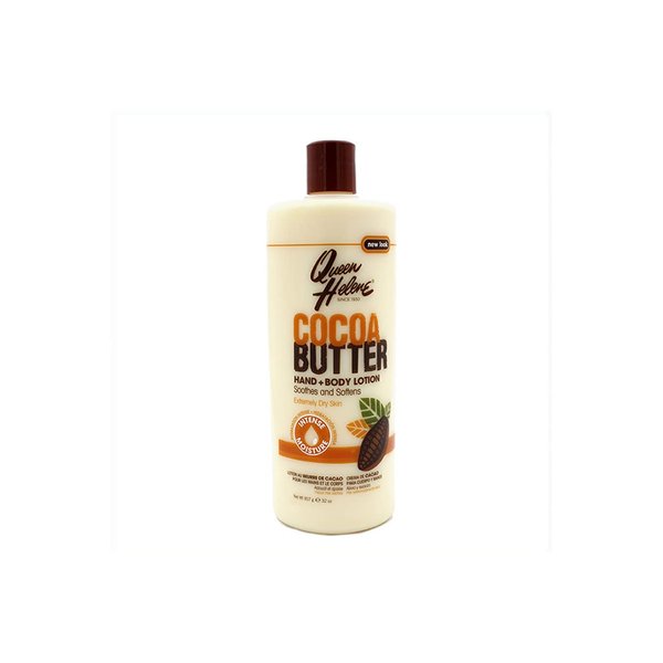 Queen Helene Hand Plus Body Lotion, Cocoa Butter, 32 Fluid Ounce