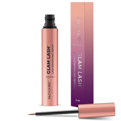 GlamLash Eyelash Growth Serum | Rapid Lash Conditioner | Grow Longer Thicker Lashes | Keratin Peptides and Amino Acids Eyelash Enhancing Serum | Natural Eyelash Growth Serum | USA Made - 3ml