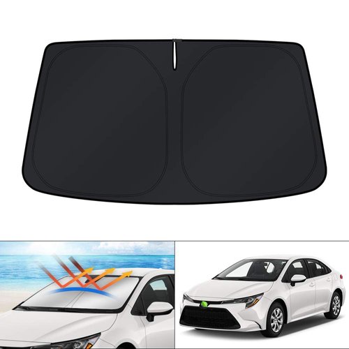 KUST Custom Fit Windshield Sun Shade for 2020-2024 Toyota Corolla (Not for Corolla Cross) Sunshade Sun Visor Protector Foldable Blocks UV Rays Keep Your Cooler