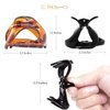 RC ROCHE ORNAMENT 6 Pcs Womens Oval Hollow Curved Jaw Clamp Barrette Interlocking Teeth No Slip Grip Beauty Fashion Girls Classic Plastic Accessory Hair Clip, Medium Clear Brown and Black