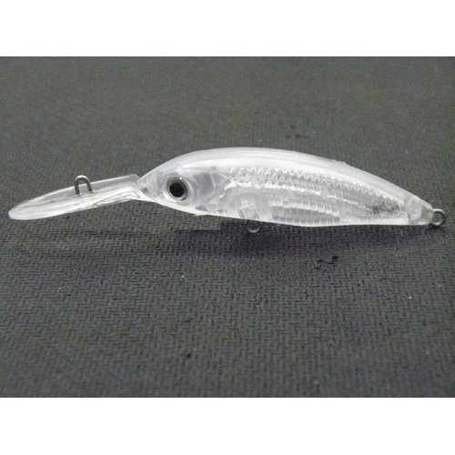 wLure 10 Blank Unpainted Minnow Jerkbait Medium Diver Tight Wobble Fishing Lures with Free Eyes UPM514