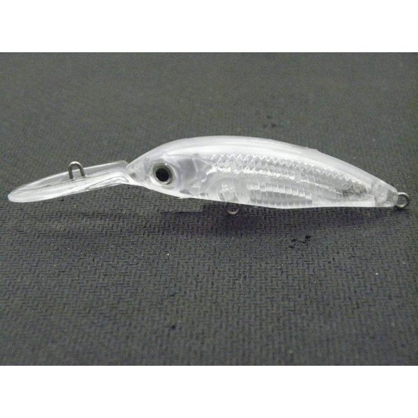 wLure 10 Blank Unpainted Minnow Jerkbait Medium Diver Tight Wobble Fishing Lures with Free Eyes UPM514