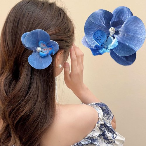 Flower Hair Clip Floral Hair Barrettes Brooch Hair Pins Hair Accessories Hairpin for Women and Girls 1 PC-062#11