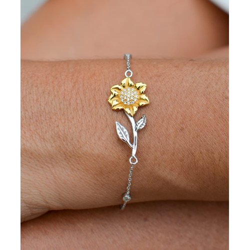 Krumfortable Living Reusable Wife Gifts, I Can't Imagine Life Without You, Because Everything Would, Epic Holiday Sunflower Bracelet Gifts for Wife