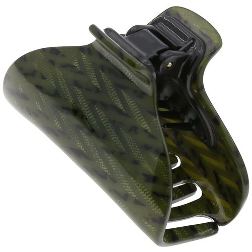 Camila Paris CP3260 French Hair Clip for Women for Long Curly Wavy Hair, Green, Girls Hair Claw Clips Jaw Fashion Styling Hair Accessories for Women, Strong Hold No Slip Grip, Made in France