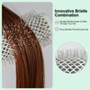 EAGLE FORTRESS Professional Round Hair Brush for Blow Drying with Ion + Ceramic, Innovative Bristle Combination Round Brush for Professional Styling Blowing Out at Home (1.7in)