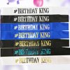 Generic Birthday King Sash White, Birthday Sashes for Boys or Men Gold Foil Letter 21st 30th 40th 50th 60th or Any Fun Birthday Party Favors Decoration (White Gold)